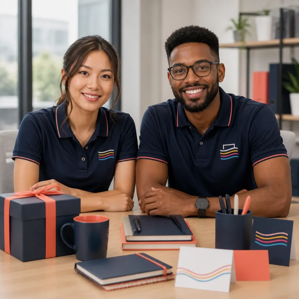 Print RFT team member in a branded workwear setting